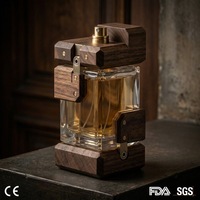 Botol Parfum Uniseks Bentuk Unik Kustom, Kaca Bening Isi Ulang 50ml/100ml, Dapat Digunakan Kembali, OEM ODM dengan Logo