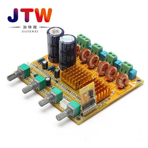 บอร์ดแอมพลิฟายเออร์ดิจิตอล JTW 3 แชนแนล คลาส D 2.1 สำหรับโฮมออดิโอไฮไฟ พร้อมฮีทซิงค์อะลูมิเนียมอัลลอย - Product Image 2