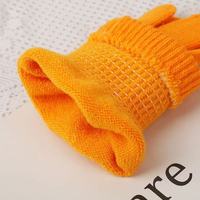 Mitaines sans doigts en acrylique unies pour garçons et filles, gants tricotés mi-doigts pour hommes et femmes, idéaux pour l'hiver
