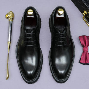 Hecho a mano de alta calidad personalizado hombres zapatos de cuero genuino moda transpirable boda fiesta hombres vestido Casual Oxford zapatos de oficina - Product Image 5