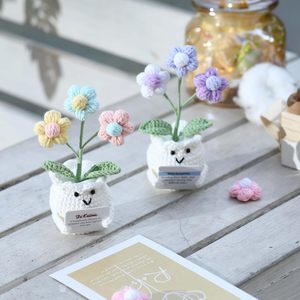 YOOJEE Fleurs au crochet faites à la main en coton, tournesol et tulipe, cadeau pour la Saint-<span class=keywords><strong>Valentin</strong></span>, anniversaire, mariage, anniversaire de naissance pour femmes et hommes - Product Image 3
