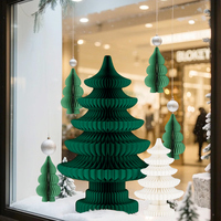 Grand arbre de Noël 3D en papier, décoration géante pour sol, ornement de Pâques, fête du Nouvel An, événement, vitrine de magasin, maison, vacances, Navidad