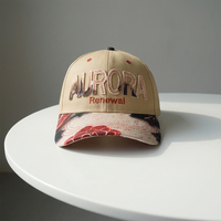 Casquette de baseball réglable de haute qualité à 6 panneaux avec logo brodé personnalisé OEM/ODM en gros, casquette de papa avec logo patch
