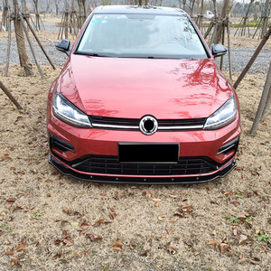 Nuevas piezas de automóviles ABS parachoques delantero labio Spoiler para VW Golf <span class=keywords><strong>7</strong></span> Mk7 <span class=keywords><strong>7</strong></span>.5GTI/Rline/<span class=keywords><strong>R</strong></span> pala delantera modificación CS tres etapas - Product Image 3