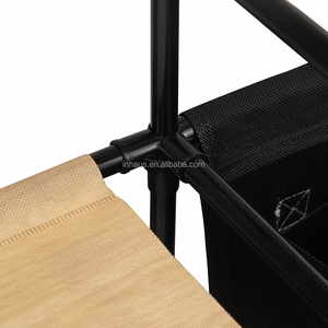 INHAUS Design Tragbares Faltbares Vierstufiges Aufbewahrungsregal Wäscheständer mit Wäschesack - Product Image 3