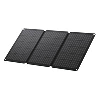 Panneau solaire pliable 30W, efficacité 23%, noir, portable, entrepôt Europe