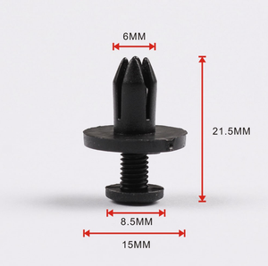 Rivets à pression de fixation d'entraînement en <span class=keywords><strong>plastique</strong></span> de voiture de <span class=keywords><strong>6mm</strong></span> 8mm - Product Image 3