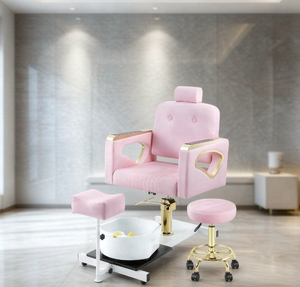 Fauteuil de pédicure haut de gamme avec roulettes, 360° °   Chaise pivotante pour spa des pieds, pour salon de manucure, salon de beauté et spa - Product Image 6