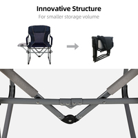 HOMFUL Fournisseurs Thaïlandais Chaise Pliante de Style Occidental Personnalisée Chaise de Direction VIP Haute Qualité avec Table Latérale