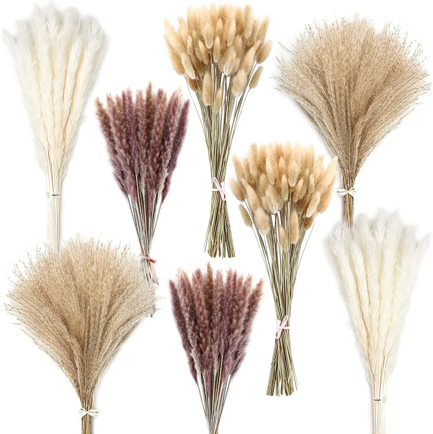 P-02 Wholesale Boho Wedding Decor Large Plume Dry Pampas Grass Flower Decor Natural Real Preserved Dried Pampas Grass For Amazon