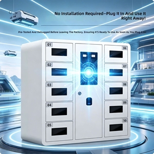ตู้ชาร์จโทรศัพท์มือถือแบบติดผนัง 8 ช่อง สำหรับสำนักงาน โรงงาน - Product Image 2