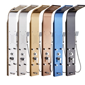 Panel de cascada para ducha, chorros de masaje corporal, conjunto de ducha con pulverizador de mano, sistema de panel de ducha de <span class=keywords><strong>Torre</strong></span> - Product Image 2