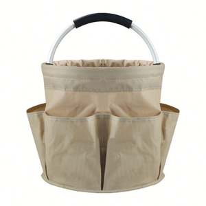 Easy to Fold 17L <b>Tool</b> Basket <b>Garden</b> Gadgets <b>Storage</b> Bag with 6 Outer Pockets - Product Image 4