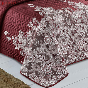 Couvre-lit en microfibre, 1 pièce, couvre-lit imprimé Super doux, simple, matelassé - Product Image 2