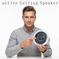 Haut-parleur de plafond actif de haute qualité 6 pouces 8 pouces 50-100W, système audio trois voies 2.0 canaux compatible APP pour home cinéma