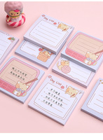 Portable 80 feuilles taille 80*80mm papier à lettres mémo collant déchirer Notes autocollantes papeterie et fournitures scolaires