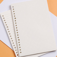Carnet de notes personnalisé A5 A6, Page intérieure, recharge 6 anneaux, reliure spirale, Inserts intérieurs, planificateur à feuilles mobiles, journal intime, papiers de remplissage intérieurs