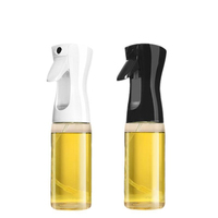 Pulvérisateur d'huile d'olive en verre en forme de bec de canard, à pression, pour cuisson saine, 220 ml, modèle