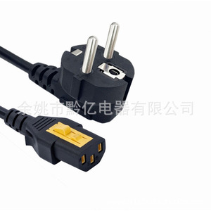 C13 <b>Power</b> <b>Cable</b> 1.5mm Copper Conductor 16A 250V PVC Insulation Computer Use With Locking Plug - Product Image 4