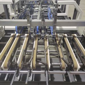 ZH-1050D High Speed Economic Box Folder Gluer Multi-<strong>Functional</strong> PLC Touch Screen Auto Paper Gluing Machine Electric Metal Case - Product Image 2