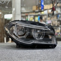 Ensemble de phares LED pour BMW Série 5 F10 F18 2010-2017, double couleur DRL Angel Eyes, feux de jour blancs et jaunes