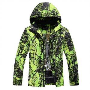 Chaqueta de Esquí con Capucha para Hombre, Talla Grande, Estampada, Térmica, Impermeable, Cortavientos, para Deportes de Invierno al Aire Libre, Abrigo de Snowboard Cálido y Transpirable - Product Image 2