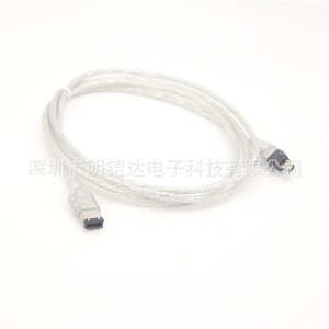 Venta directa de fábrica de cables de datos IEEE 1394, adaptadores de 4 pines a 6 pines, conectores FireWire 1394, núcleo de cobre puro. - Product Image 4