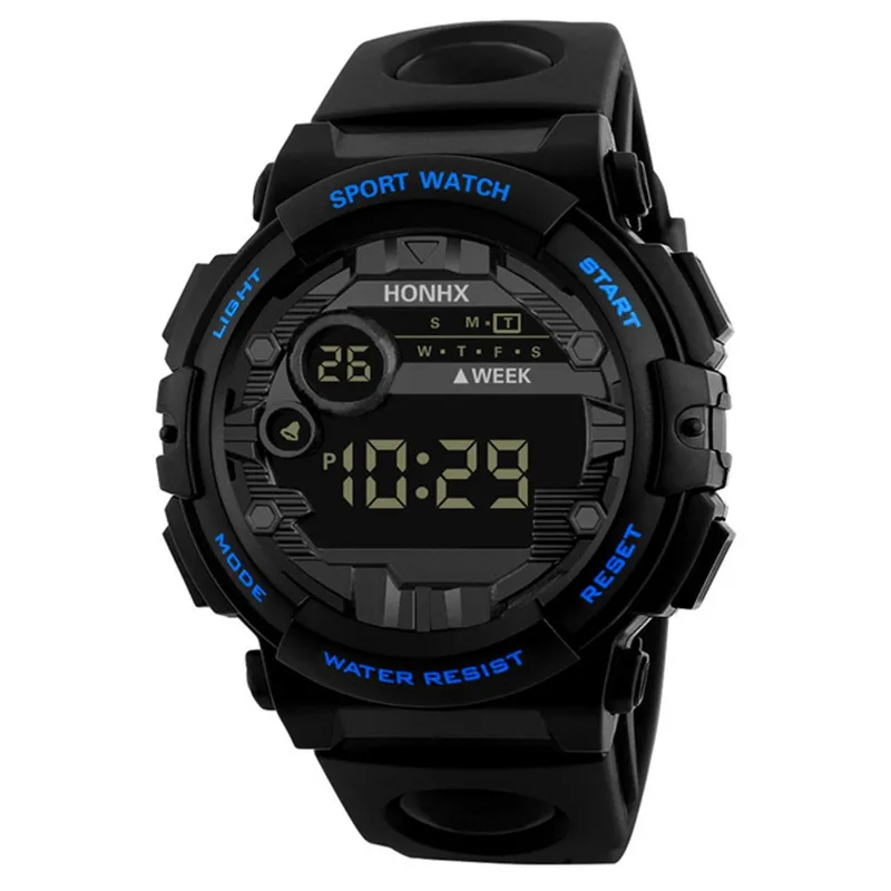 HONHX 브랜드 럭셔리 남성 디지털 시계 남성 야외 전자 일 날짜 시계 방수 스포츠 LED 손목 시계 ralogio NEW