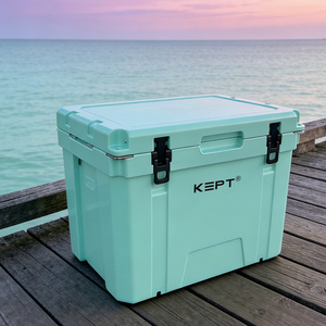 Glacière rotomoulée 45QT robuste en PE, étanche, isotherme, pour la conservation des aliments, portable - Product Image 1
