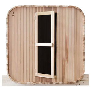 Sauna Quadrata 2026 in Cedro Rosso, Sauna da Esterno, Cabina a Vapore Secco - Product Image 4