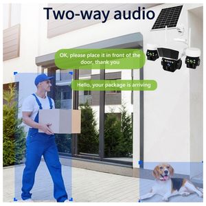 Gatocam กล้อง CCTV 6MP เลนส์สามตัว4G, กล้องพลังงานแสงอาทิตย์ตรวจจับการเคลื่อนไหวระบบเสียงสองทางแผงคู่ - Product Image 5