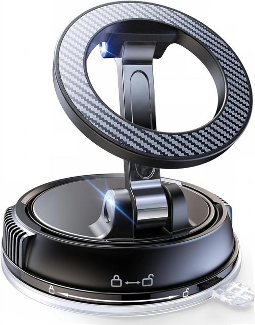 YIXIN 360° Adjustable Car Phone Holder for Magsafe [78+LBS Strongest Suction & 2400gf Strongest Magnetic]