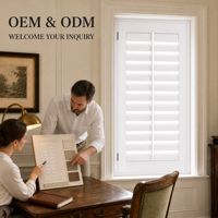 Fabrication sur mesure de volets en PVC OEM ODM, vente en gros directe d'usine pour les projets B2B mondiaux et les solutions de couverture de fenêtres commerciales