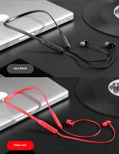 Tai nghe Bluetooth không dây đeo cổ thể thao có micro chạy bộ Tai nghe nhạc có dây - Product Image 4