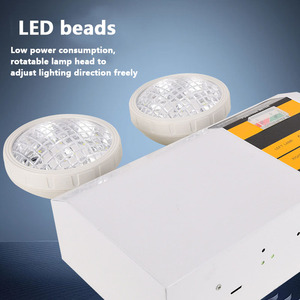 Venta directa de fábrica Placa de circuito ajustable de doble cabeza Luz de emergencia de fuego de doble cabeza recargable - Product Image 4