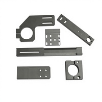 Supports mécaniques usinés CNC en acier inoxydable/aluminium anodisé noir, composants de montage, tolérances strictes, petites commandes/commandes en gros