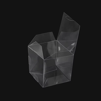 Vente en gros de 100 boîtes en plastique PET transparent recyclables de 3,15 x 3,15 x 3,15 pouces pour chocolats, dragées de mariage, cadeaux de baby shower