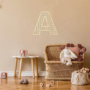 Rattan in legno rustico lettere per la decorazione della parete <span class=keywords><strong>di</strong></span> casa dipinta <span class=keywords><strong>di</strong></span> matrimonio Nursery segno per Baby Shower - Product Image 5