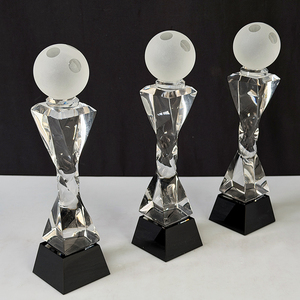 Trophée de <span class=keywords><strong>bowling</strong></span> en cristal personnalisé transparent, récompense sportive en cristal de <span class=keywords><strong>bowling</strong></span>, MH-N598 - Product Image 5