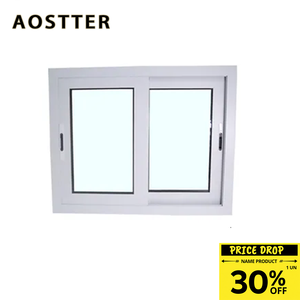 Ventana Corredera <span class=keywords><strong>de</strong></span> Aluminio AOSTTER Premier Hospitality Center con Acristalamiento Esmerilado para Privacidad y Rodillos Superiores <span class=keywords><strong>de</strong></span> Acero Inoxidable - Product Image 1