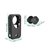 Étui de protection en gel de silicone pour objectif et boîtier Insta360 X6, accessoire pour appareil photo