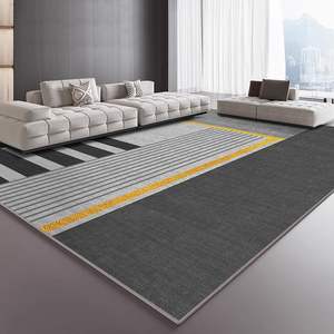 Alfombra Geométrica Rectangular de Poliéster Antideslizante para Sala de Estar, Dormitorio, Sofá, Piso, Alfombra Absorbente y Agradable al Tacto - Product Image 4