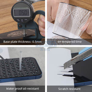 Película protectora <span class=keywords><strong>de</strong></span> pantalla <span class=keywords><strong>de</strong></span> vidrio templado 9H 2.5D personalizada para teléfonos móviles iPhone 15 14 13 12 11 - Product Image 4