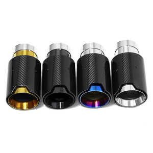 Tubi di scarico per auto SYPES per <span class=keywords><strong>bmw</strong></span> <span class=keywords><strong>E36</strong></span> E46 E92 316i 318i <span class=keywords><strong>320i</strong></span> 325i 330i in fibra di carbonio M sistema di prestazioni punte di scarico silenziatore - Product Image 1