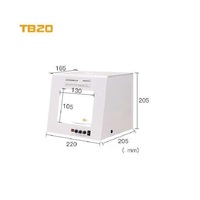 SANOTO TB-20 TB200 Kotak Lampu Studio Fotografi Soft Box Meja Putar untuk Perhiasan Video Pemindaian 3D motor Gantung kalung