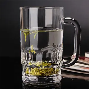 Großhandel Bier Sublimation Glas becher Getränk gefrier bare Glas Tasse Glas Bierkrug Tasse für Bar