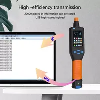 Lecteur d'identification animale 134,2 kHz pour bovins, ovins et bétail – Scanner RFID pour étiquettes auriculaires, micro-puces et anneaux de patte – Lecteur RFID portable