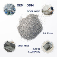 Lettiera per Gatti in Bentonite Frantumata ad Alta Assorbenza - 99,9% Senza Polvere, Argilla Naturale al Sodio
