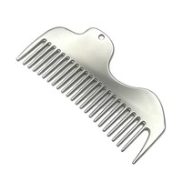 Peigne de massage Gua Sha en métal, outil multifonctionnel pour le massage des méridiens et du cuir chevelu, peigne à cheveux en acier inoxydable pour la tête