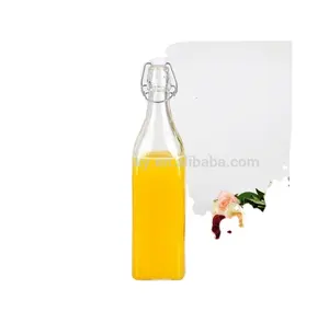 批发彩色 1 升空透明果汁玻璃瓶价格出售